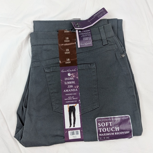 Gloria Vanderbilt Denim - Gloria Vanderbilt jeans 18 short gray tapered leg